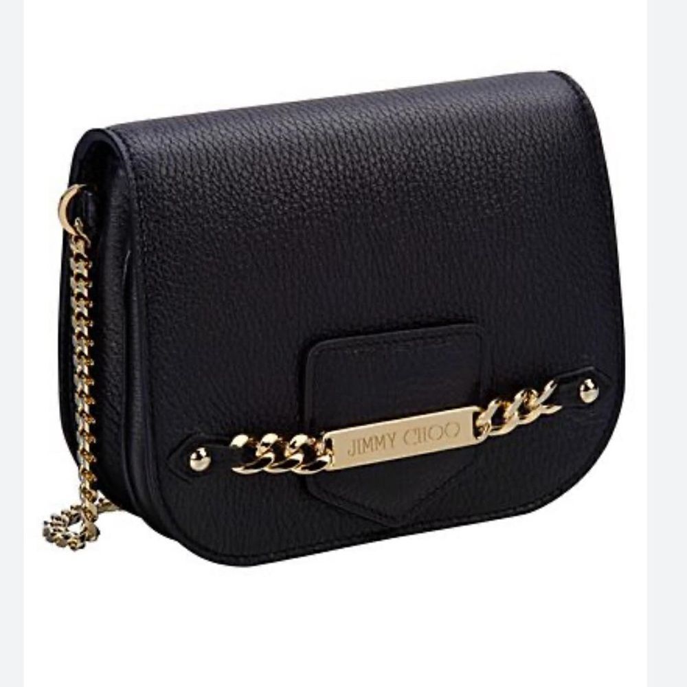 Jimmy Choo Shadow Leather Crossbody Bag